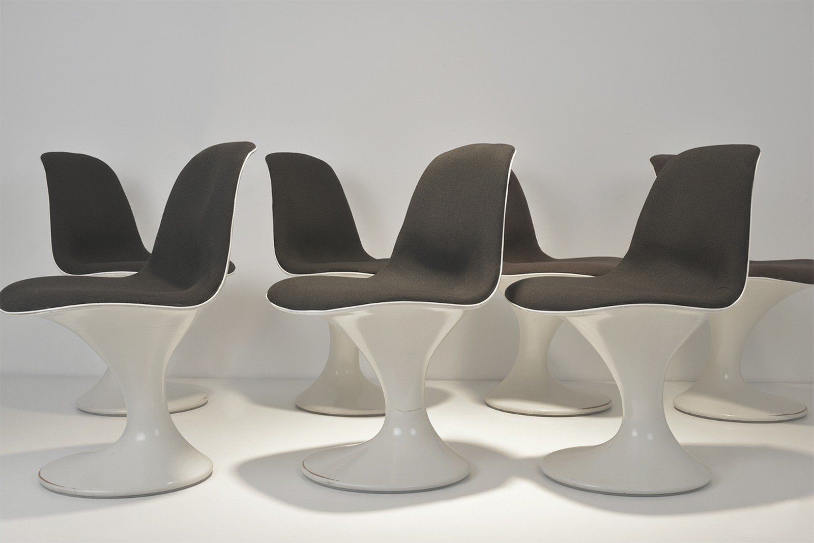 Furniture Swivel Orbit Chairs By Markus Farner And Walter Grunder For Vitra, 1965, Set Of 7 photo