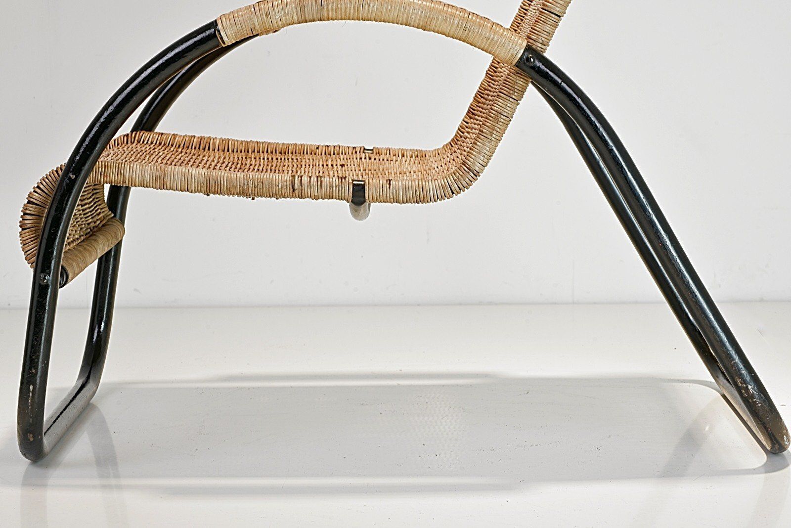 Tubular And Rattan Steel Chair By Erich Dieckmann, Germany, 1930s photo 3156.0