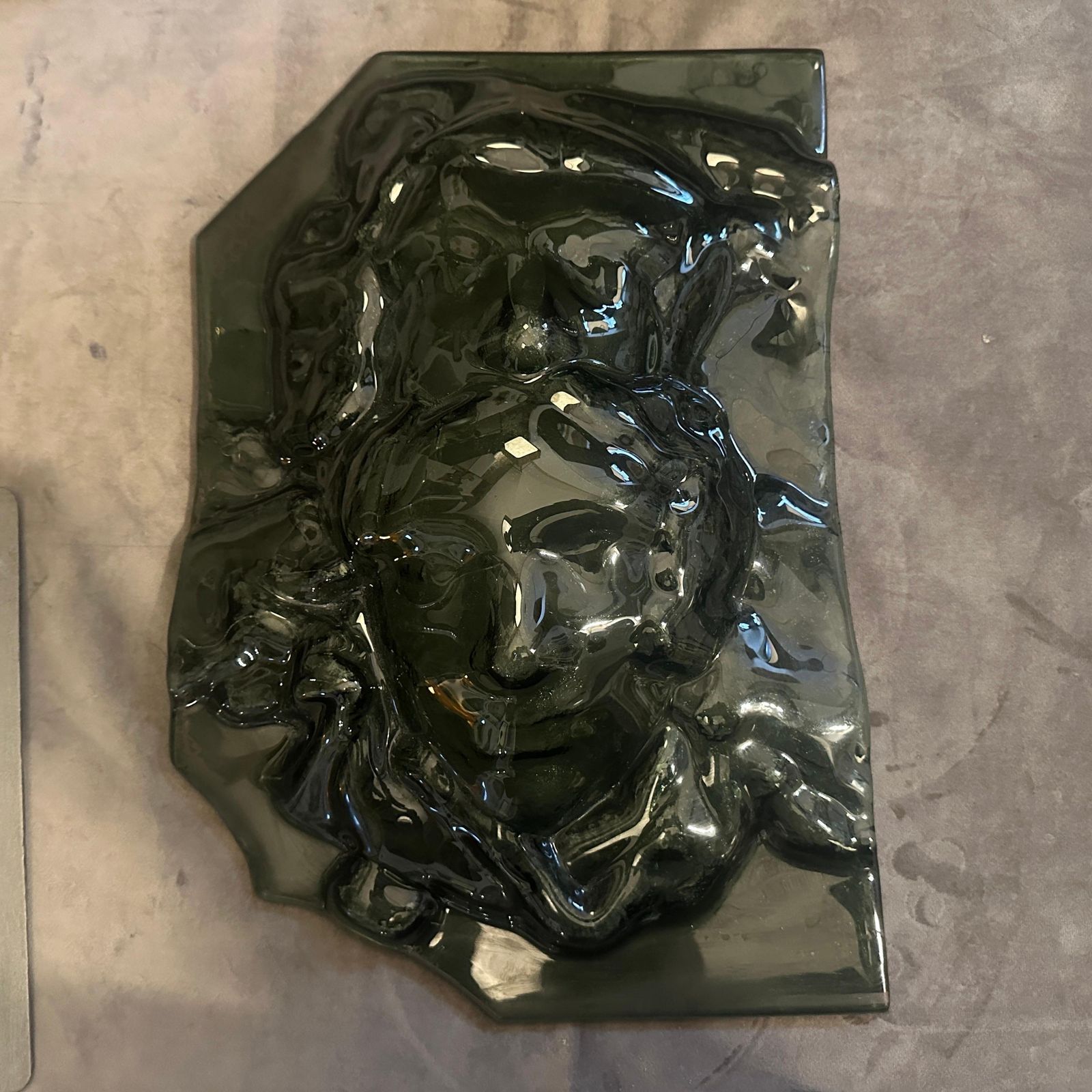 1980s Abstract Grey Murano Glass Sculpture By La Fucina Degli Angeli photo buy