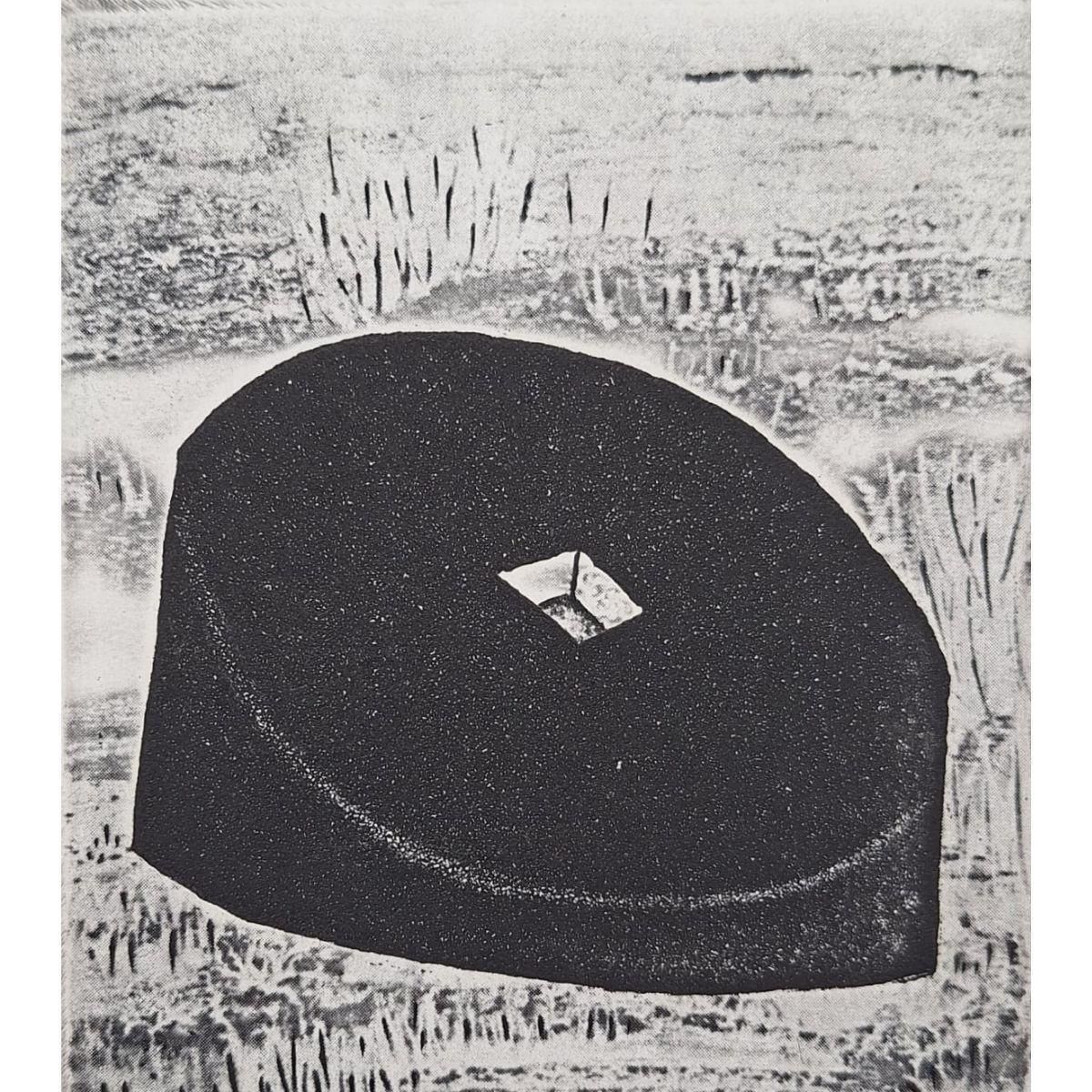 Jerzy Dmitruk The Millstone, Cornerstone Of Civilization's Development   21st Century, Etching 2021 photo for sale