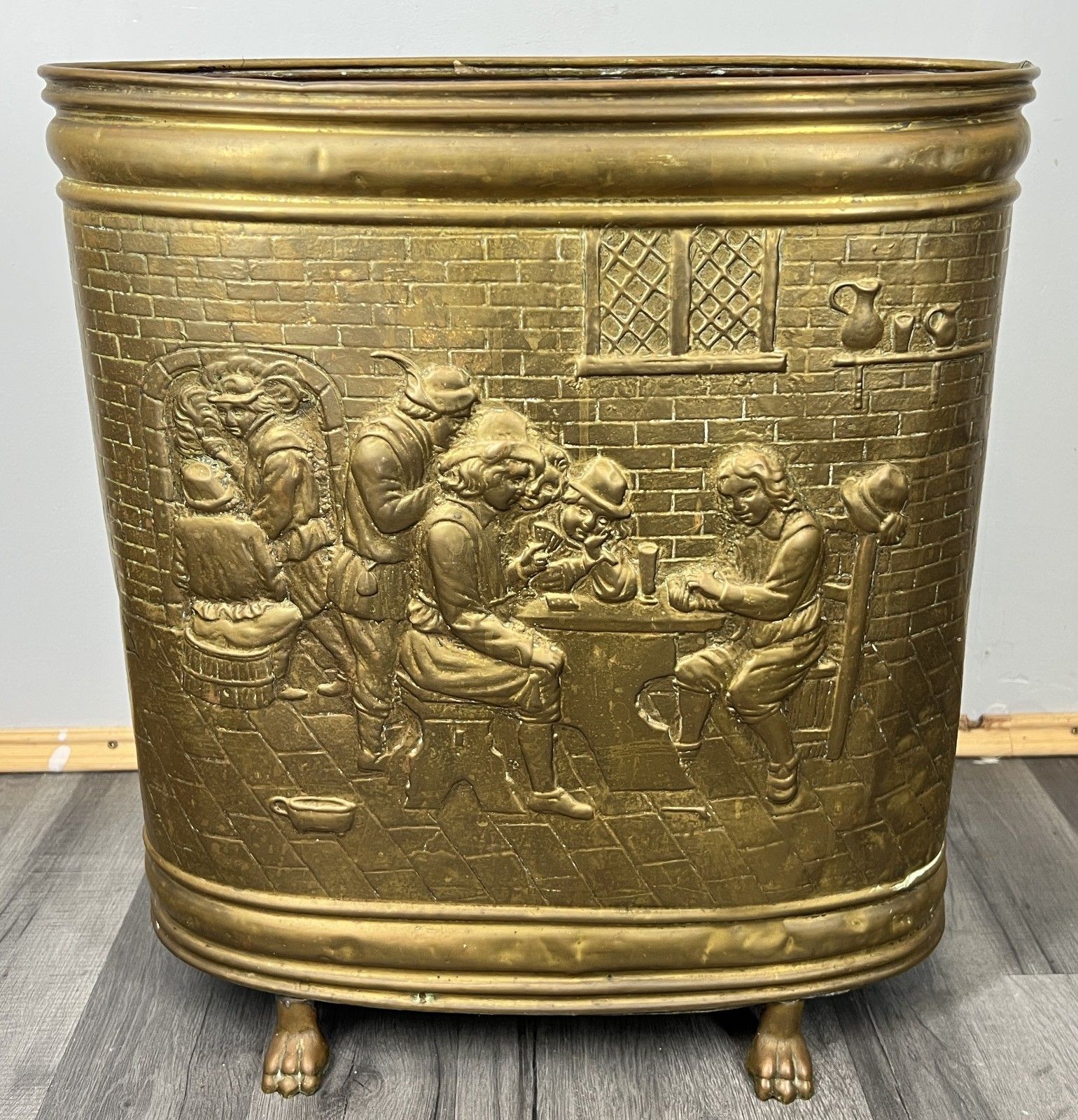 Umbrella Stand Vintage French Brass Carved Umbrella Stand Decorative Lot 4683