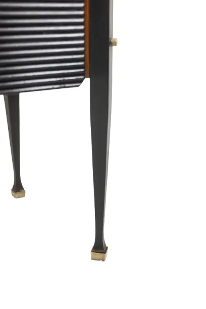 photo vintage Pair Of Italian Teak Veneer Cabinets. 1960s.