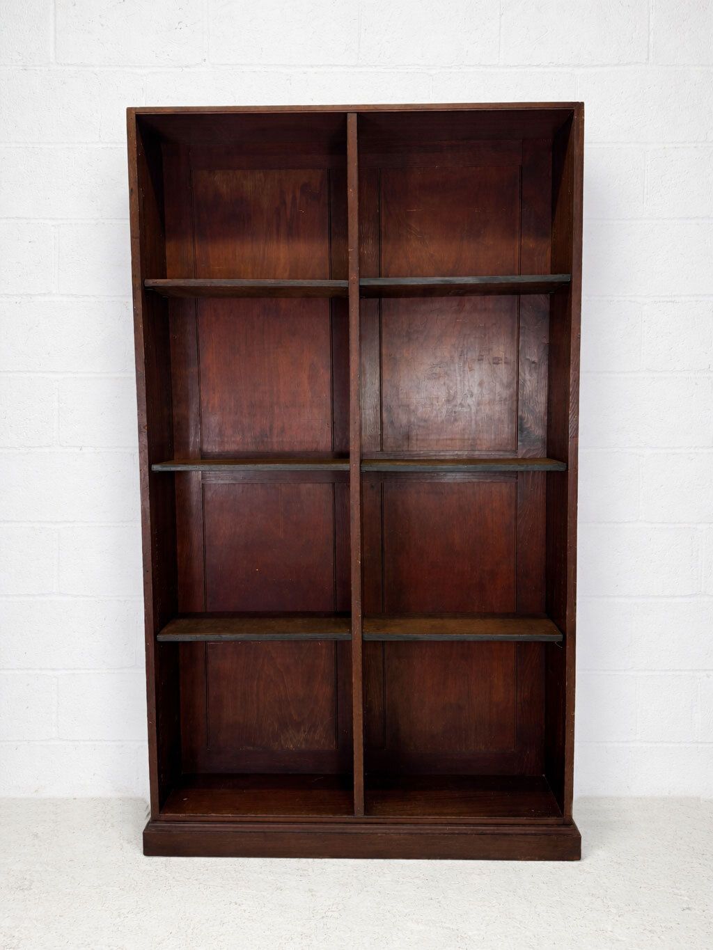 Vintage Mahogany Shop Bookcase With Adjustable Shelves photo furniture