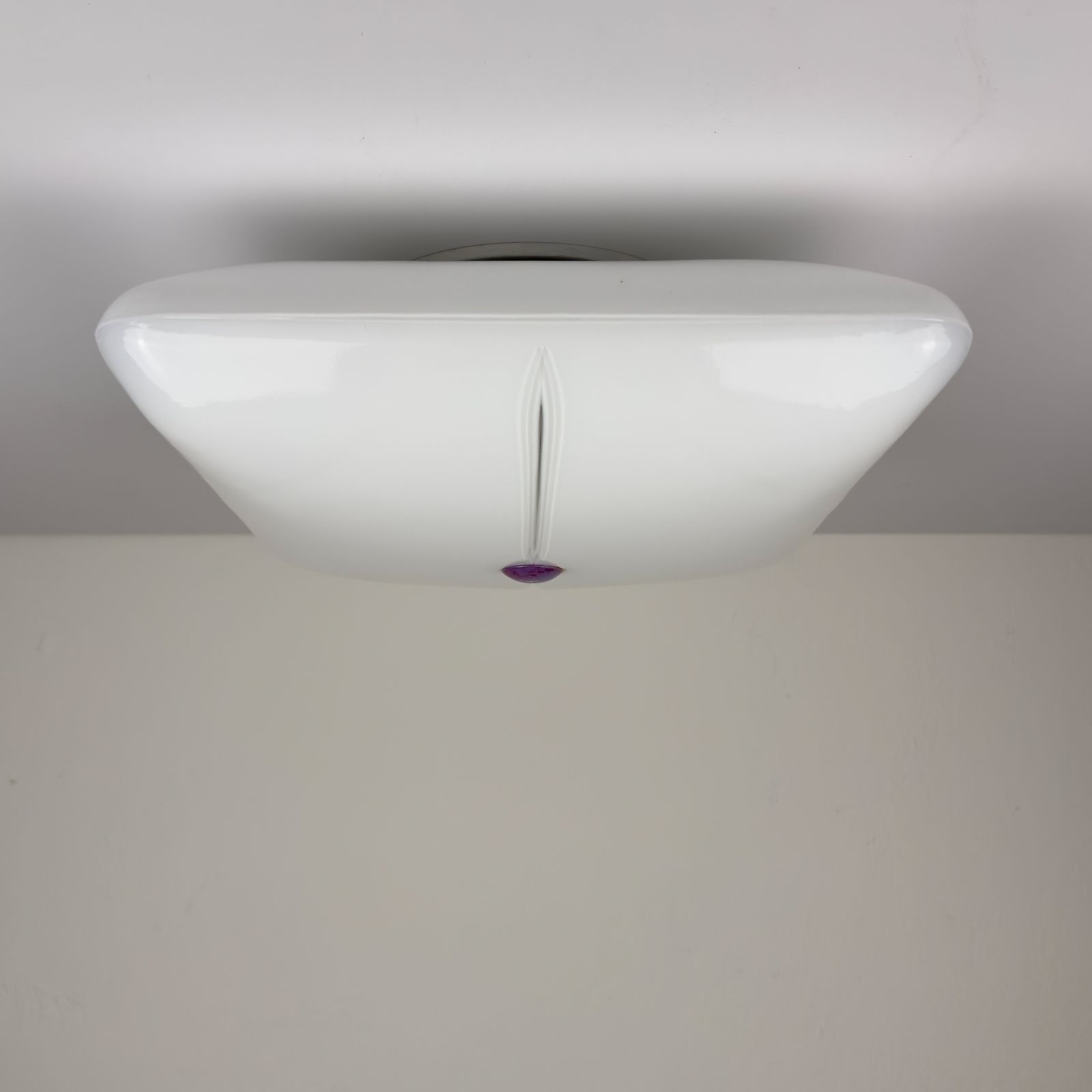 Mid Century Murano Ceiling Lamp Vetreria De Majo, Italy 1970s photo vinterior