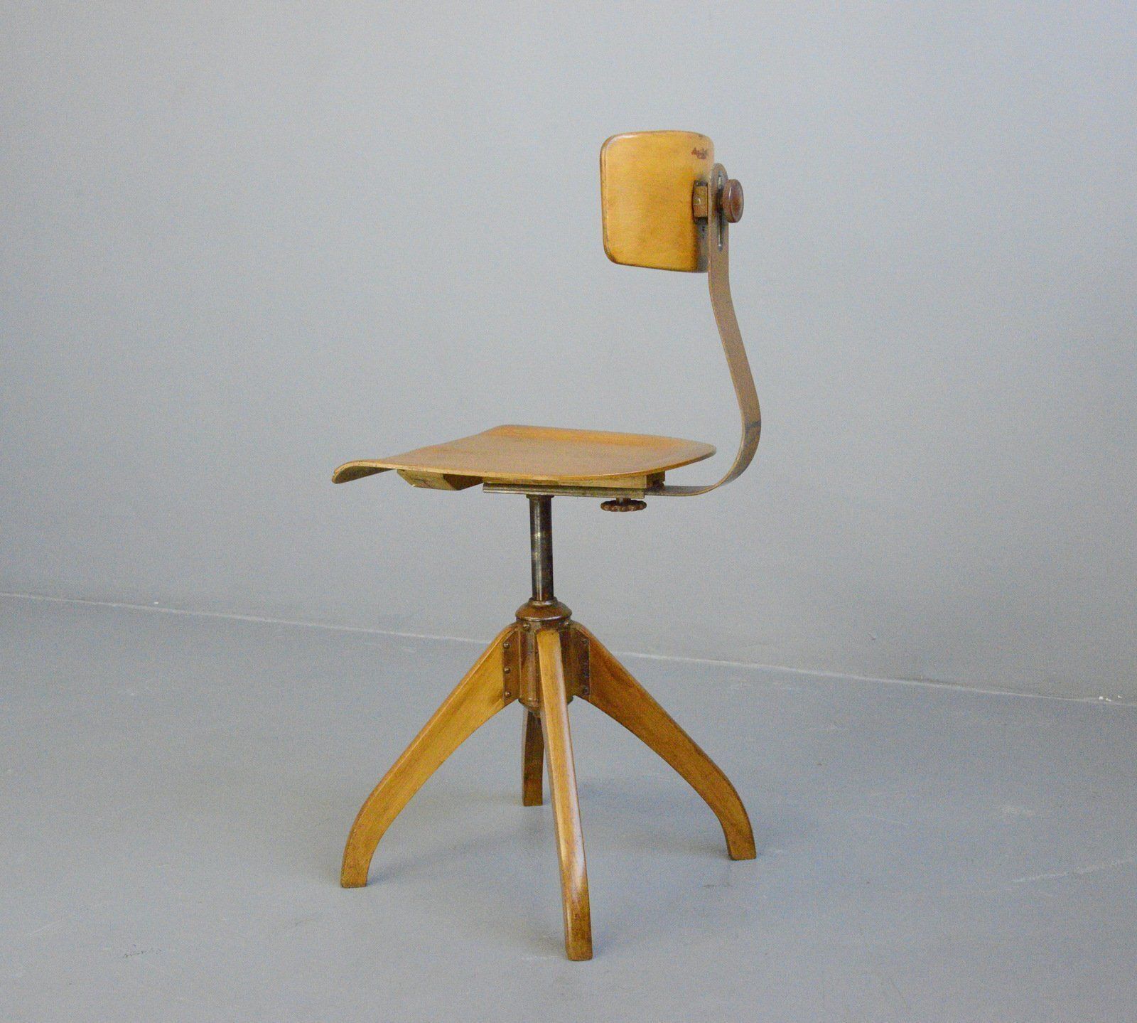 Ama Elastik Factory Chair Circa 1930s photo vintage
