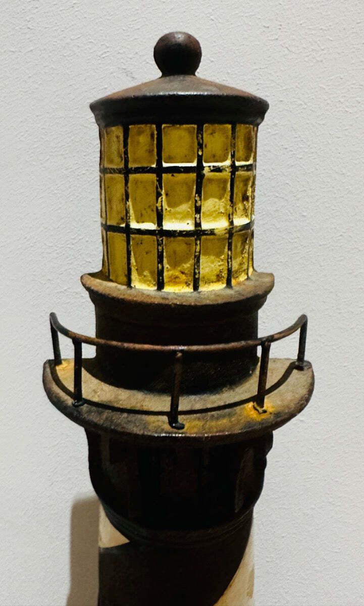 photo furniture Circa 1920s Art Deco Cape Hatteras North Carolina Lighthouse Cast Iron Doorstop