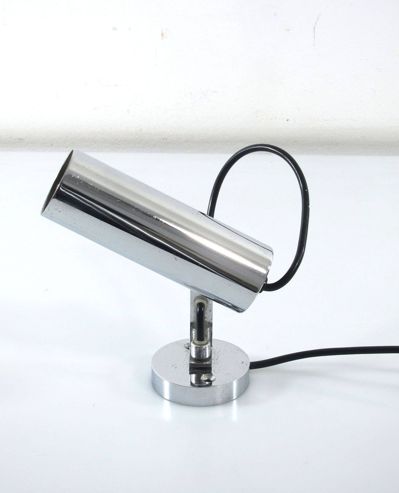 Vintage Wandlamp Van Roestvrij Staal — Peter Nelson, Jo Hammerborg, Fog & Morup, Sarfatti, Colombo, Mategot, Periand, Castiglioni photo for sale