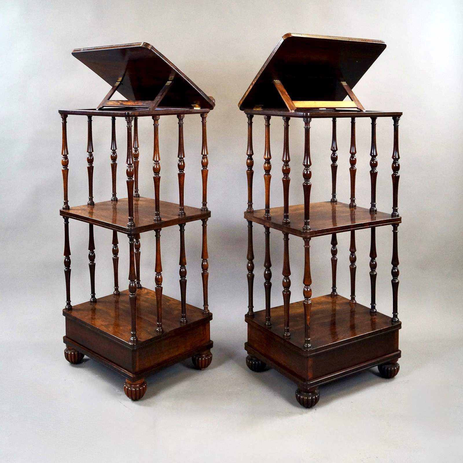 A Pair Of Rosewood Whatnots Attributed To Gillows. photo 4825.0