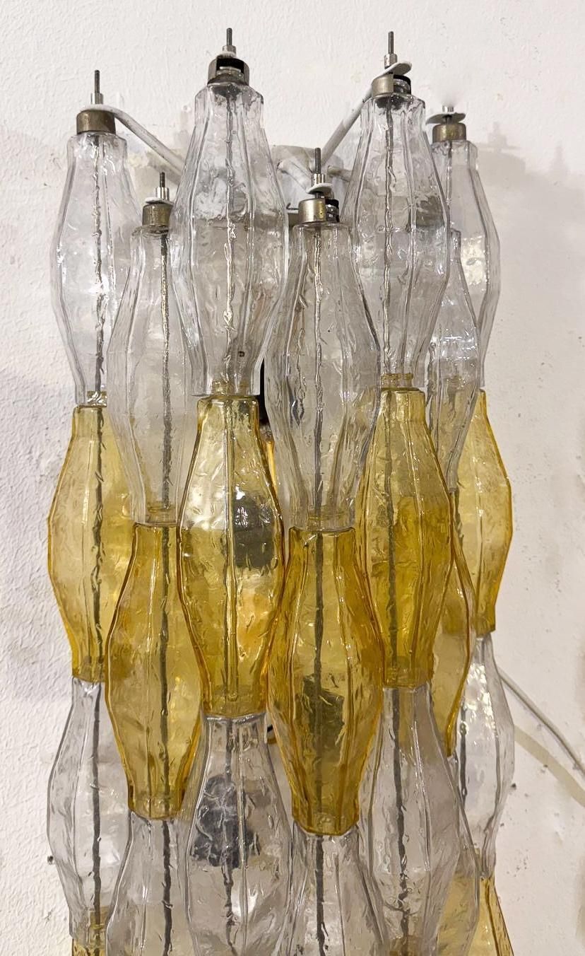 Pair Of Murano Glass "Poliedri" Wall Sconces By Carlo Scarpa For Venini, 1960s photo furniture
