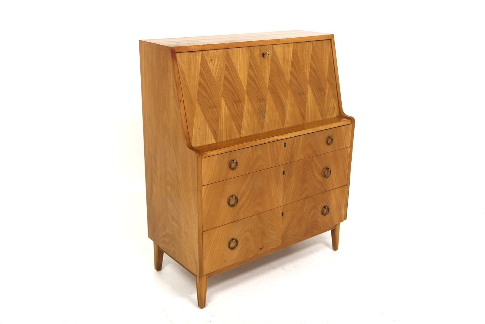 Modern Elm Secretary Desk, Sweden, 1940s photo 824.0
