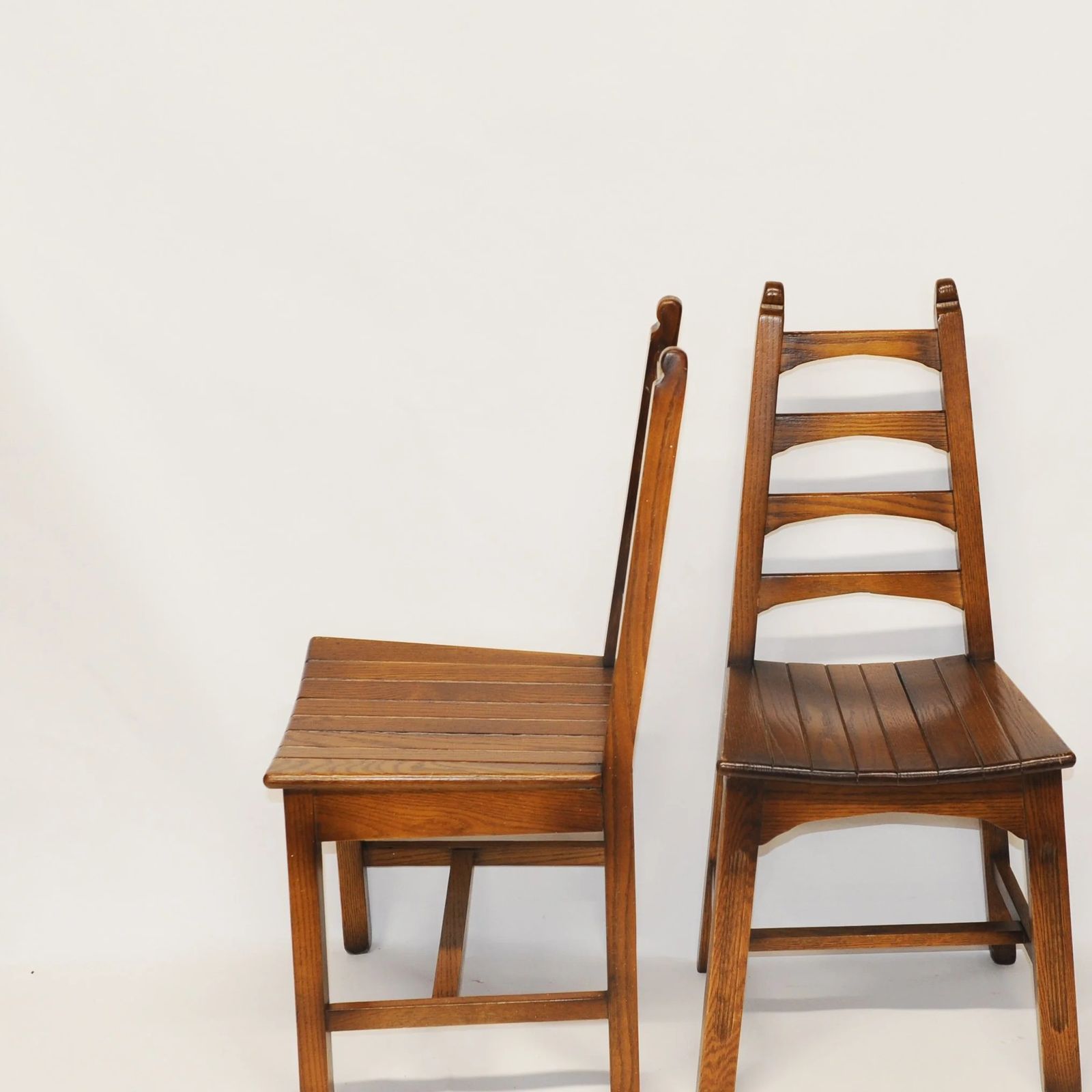 325.0 Vintage Arts And Crafts Style Dining Chairs By Webber, 1950s, Set Of 4 photo