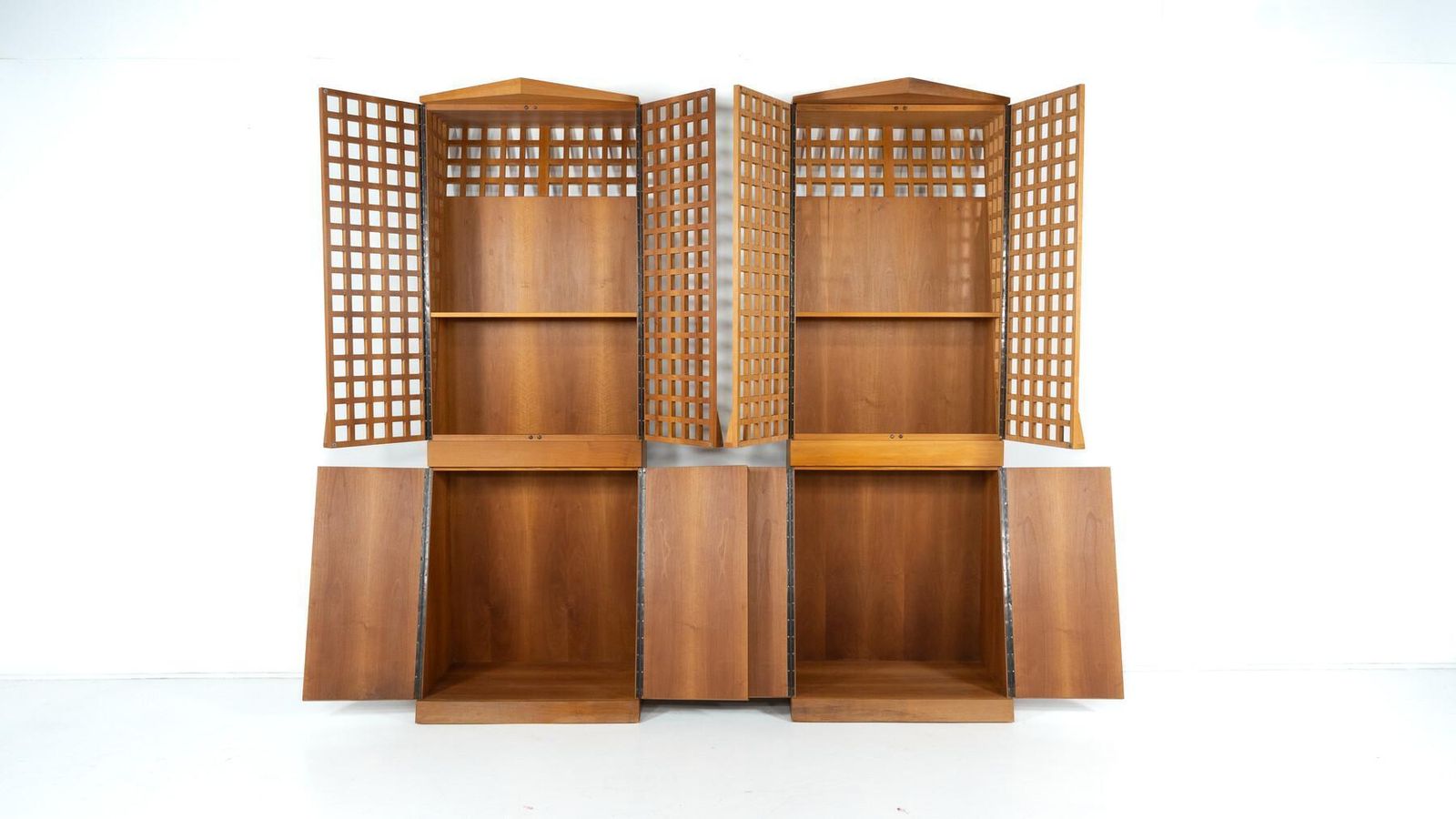 Mid Century Bookcase By Adriano & Paolo Suman, Giorgetti, 1980s   2 Available photo 6678.0