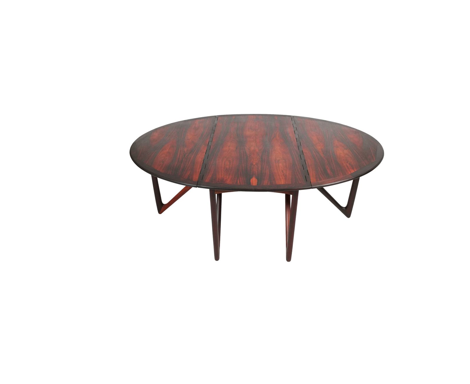 A Mid Century Rosewood Drop Leaf Dining Table By Kurt østervig For Jason Møbler photo vinterior