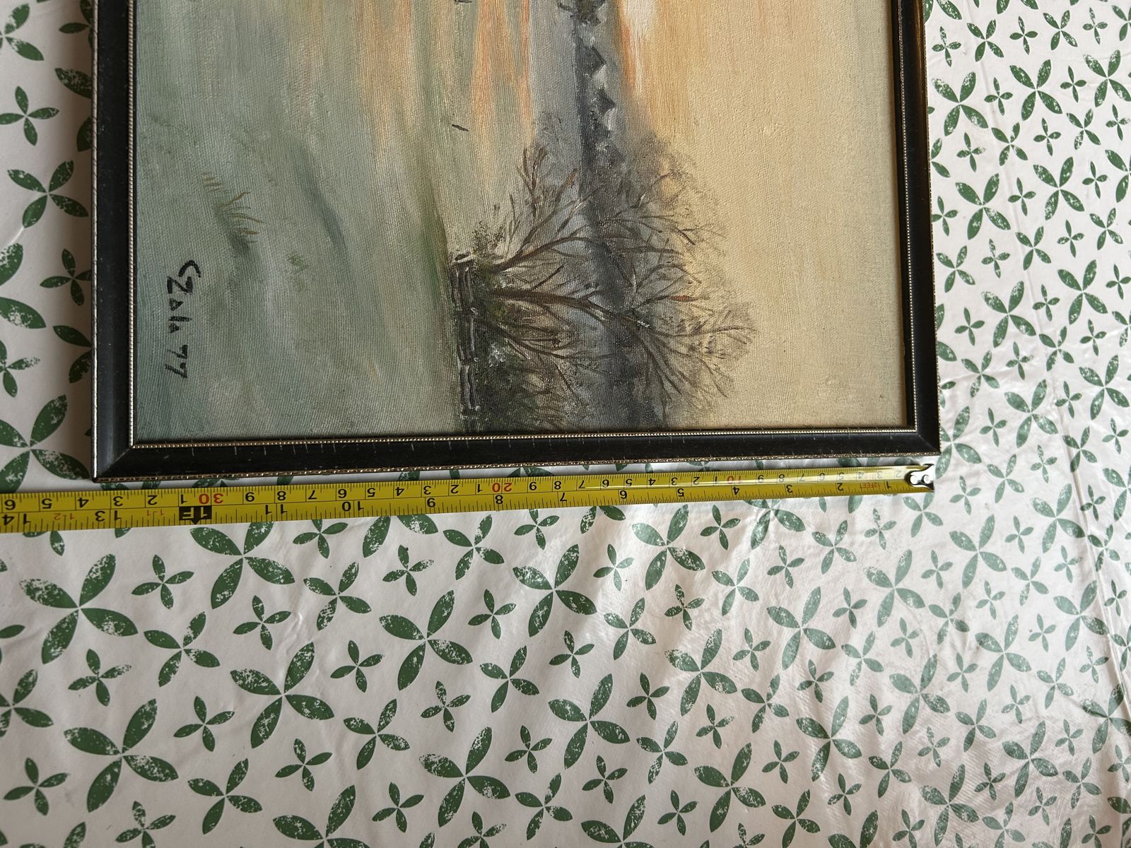 Wonderful Framed Oil On Canvas Oil On Canvas Winter Landscape photo Art