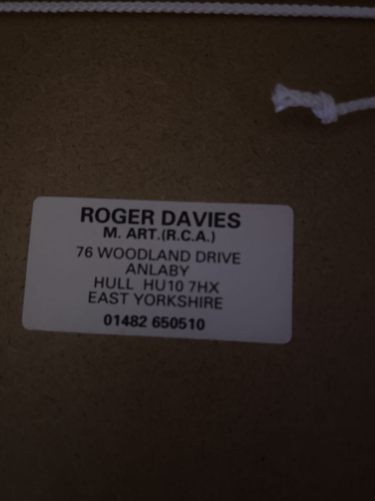 Framed Roger Davies Painting Of Beverley Friary photo for sale