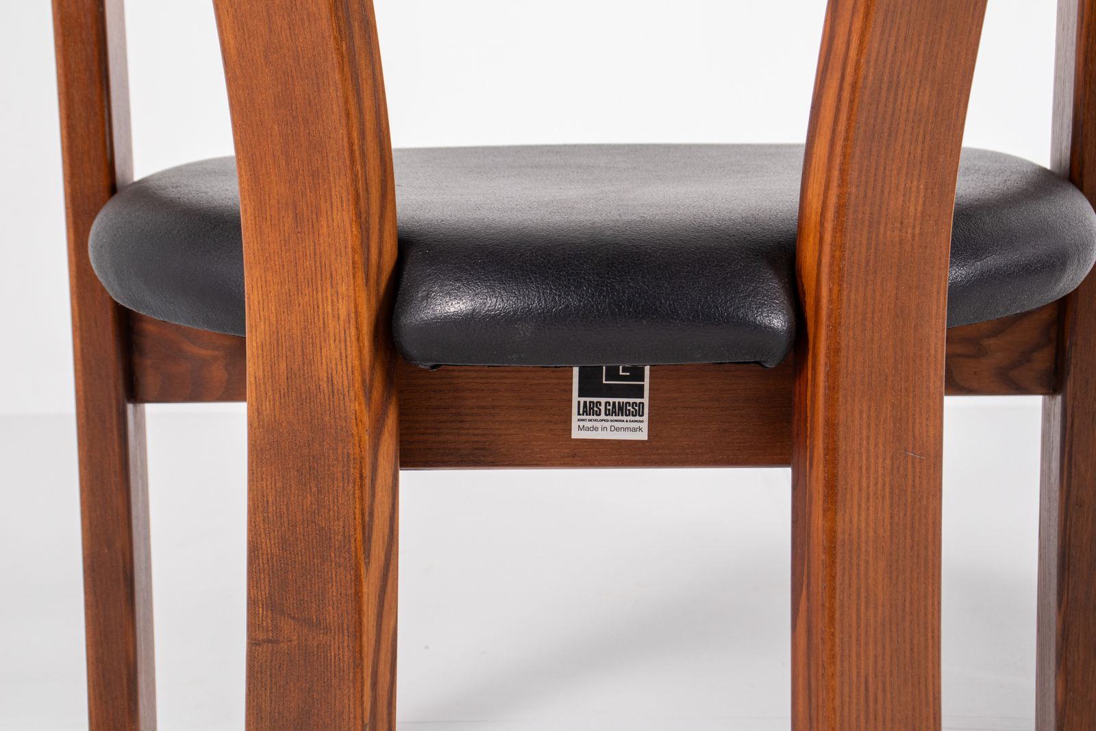 Set Of 6 Dining Chairs By Lars Gangsø, Denmark, 1970s photo for sale