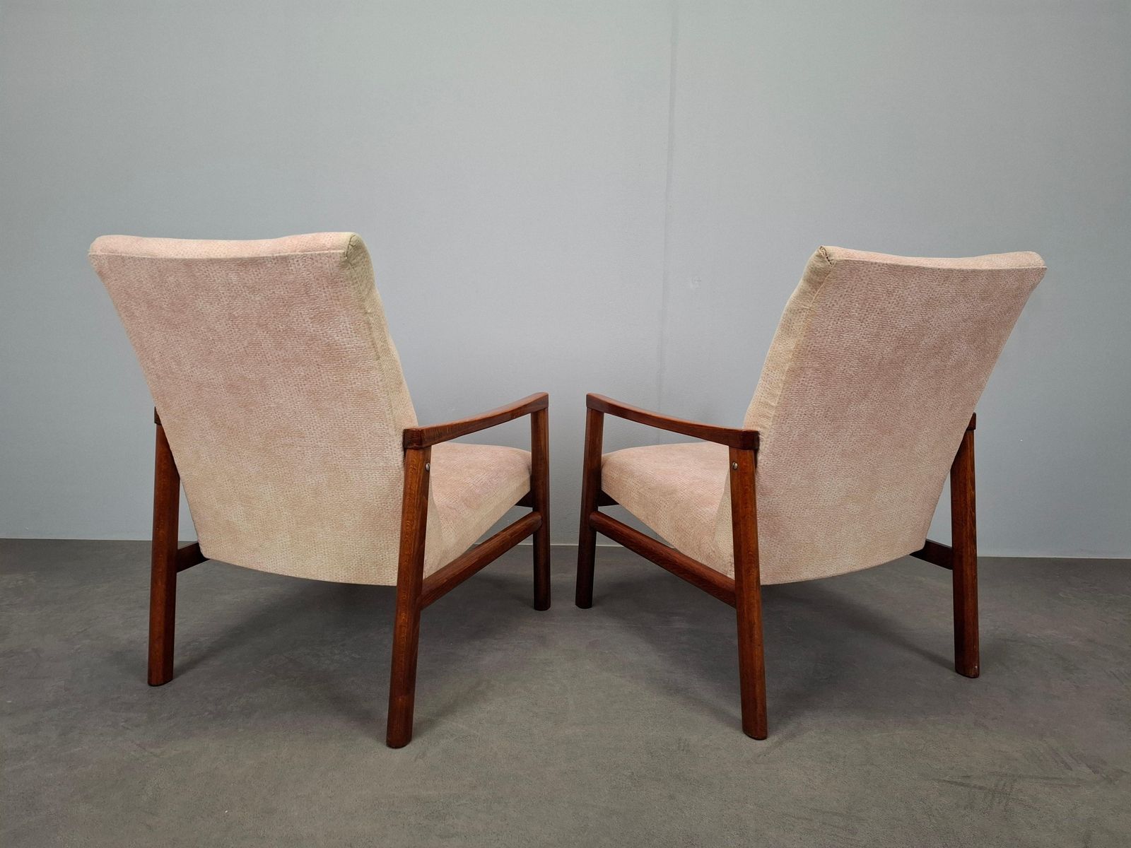 Pair Of Ton Mid Century Modern Armchairs, Czechoslovakia, 1970s photo 589.0