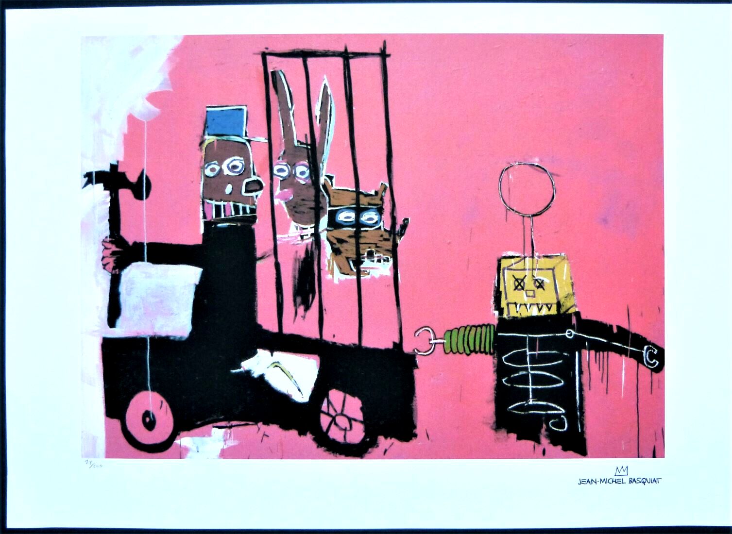 Jean Michel Basqulat "Molasses" Large Limited Lithograph
