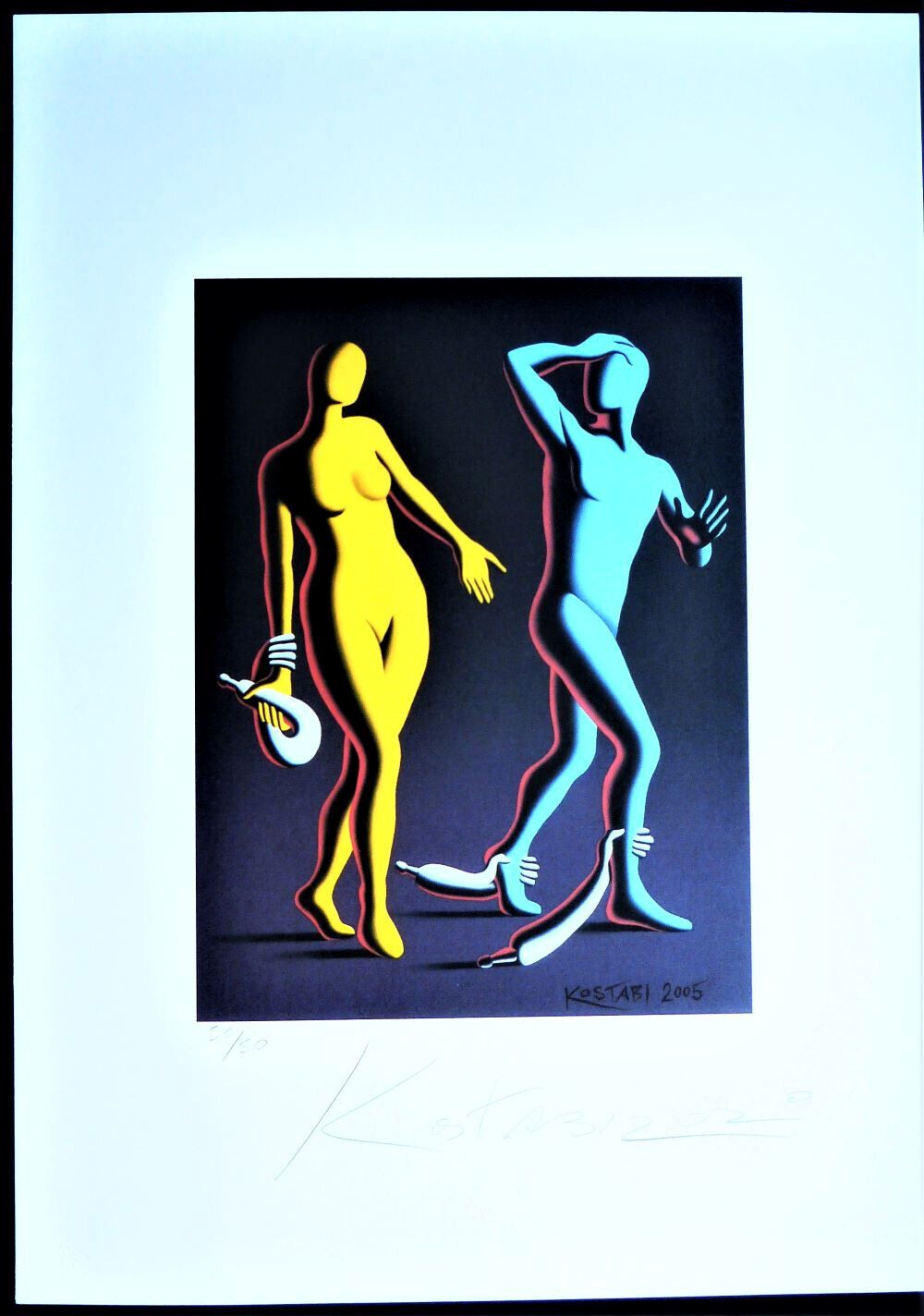 Mark Kostabi "Untitled" Limited Lithograph