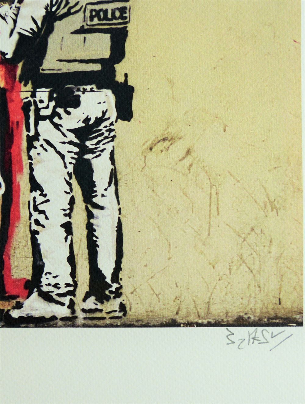 Banksy " Mural " Limit. Lithograph 35 X 50 Cm, Hand Numbered photo for sale