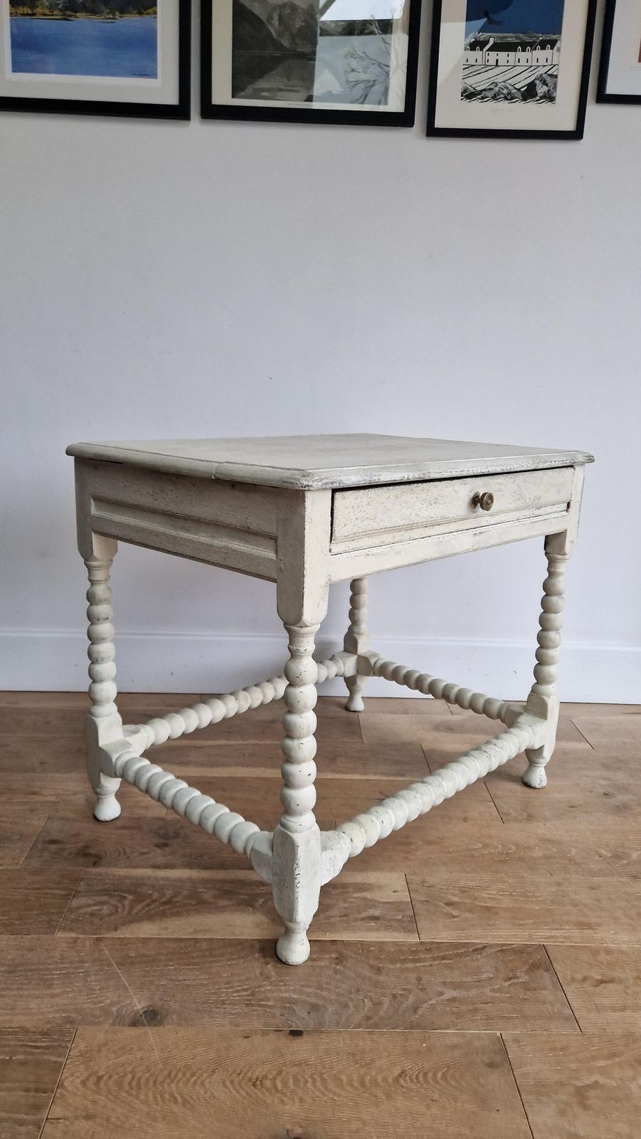 18th Century Bobbin Table, 1700s photo vinterior