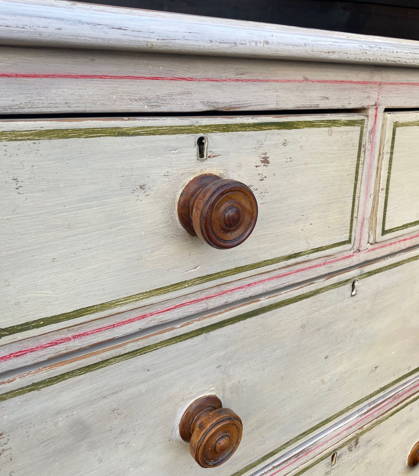 Victorian Painted Pine Chest Of Drawers photo Furniture