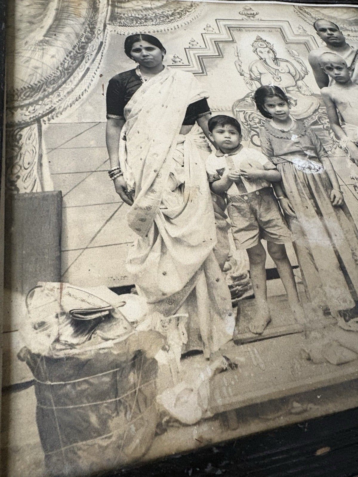 photo buy Vtg Antique Lot Collection Of Indian Pictures Wall Art Painted Photographs R1021