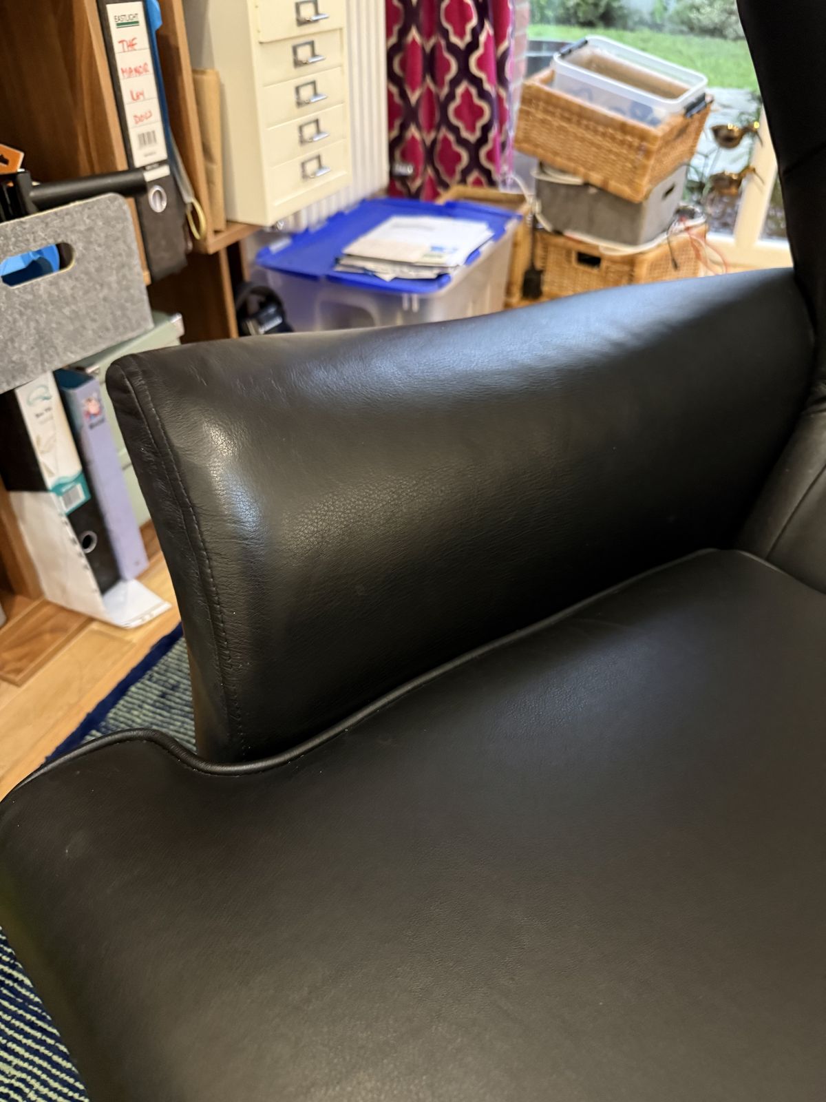 G Plan Vintage:  The 62 Leather Swivel Black Leather Armchair photo buy