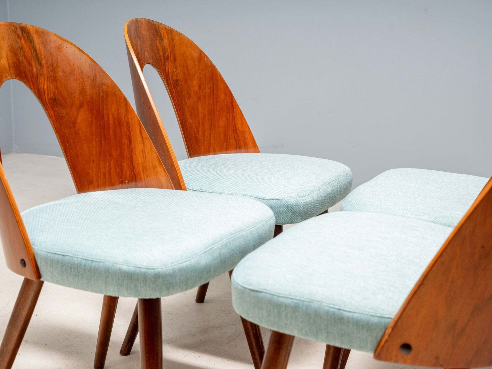 Antonín šuman Chairs Set, Tatra Furniture, Czechoslovak Design 1960s photo for sale