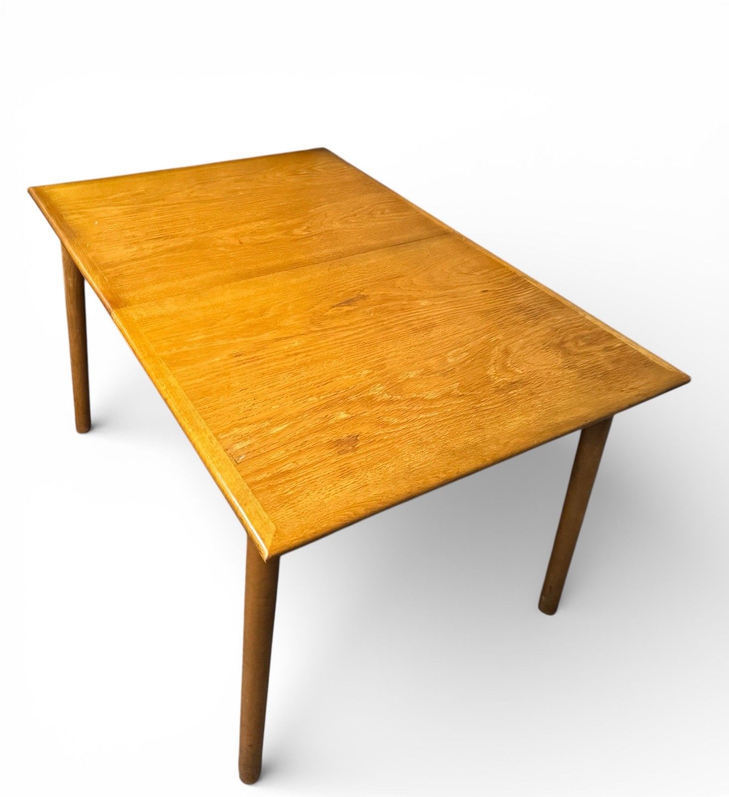 Dalescraft Teak Dining Table Extending Butterfly Leaf Rare Mid Century C1960s photo vintage