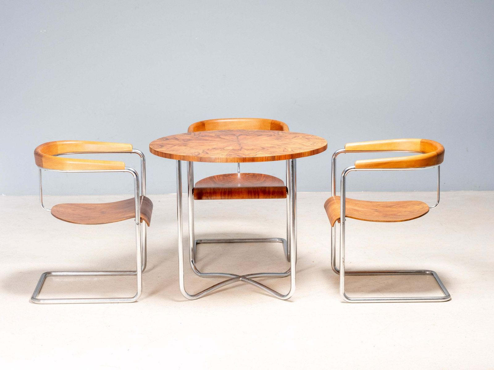 Czechoslovak Functionalist Dining Set, Attributed To Jindřich Halabala, 1930s–1940s photo buy