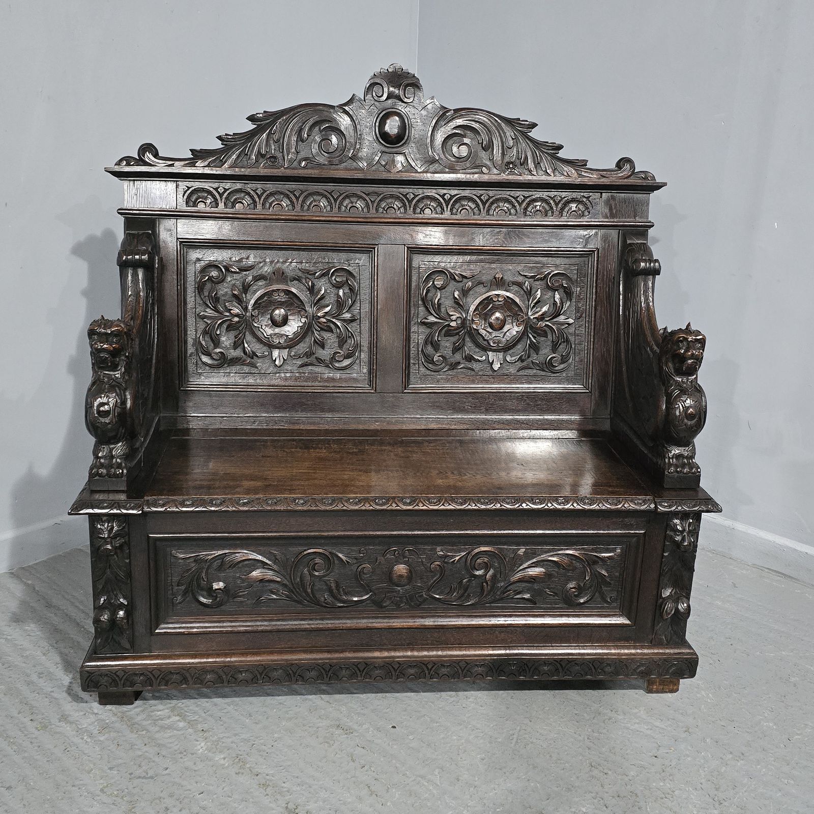 photo for sale Super Oak Monks Hall Bench