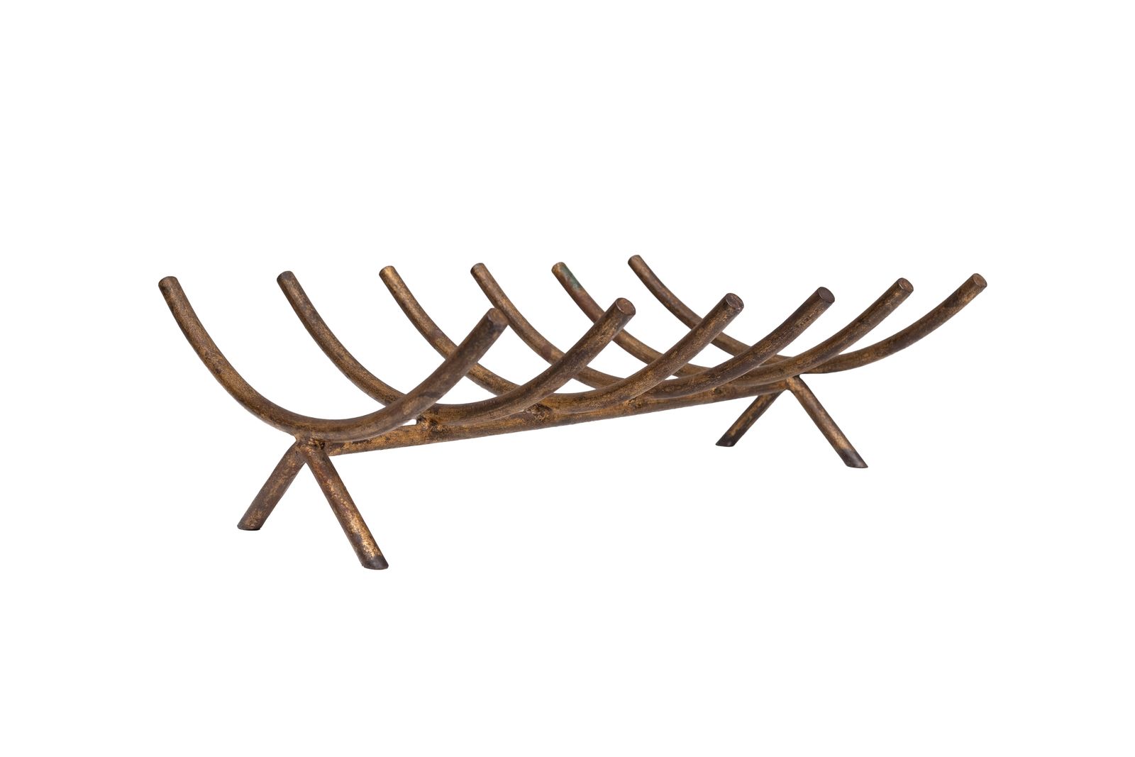 photo furniture George Nelson For Howard Miller Forced Iron Stand Fireplace Log Fire Holder