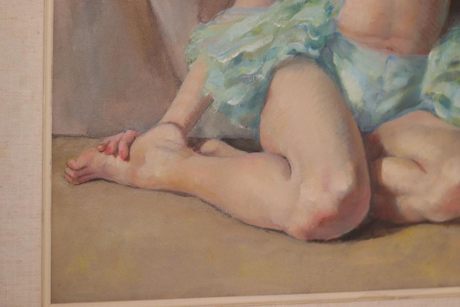 photo for sale Original French Oil On Canvas – “Woman Portrait” By Philippe De Rougemont – Vintage & Framed – 72.5 × 64 Cm (28.5" × 25.2")