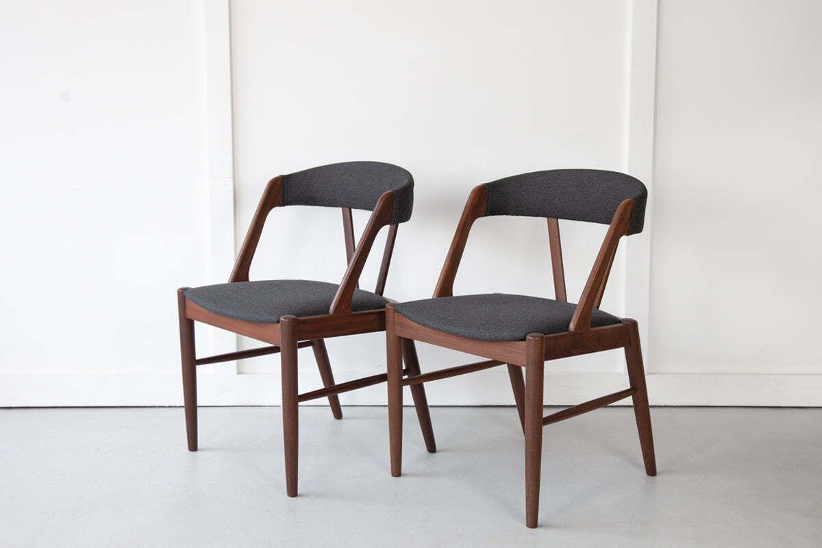 Pair Of Danish Carver Chairs, Mid Century photo furniture