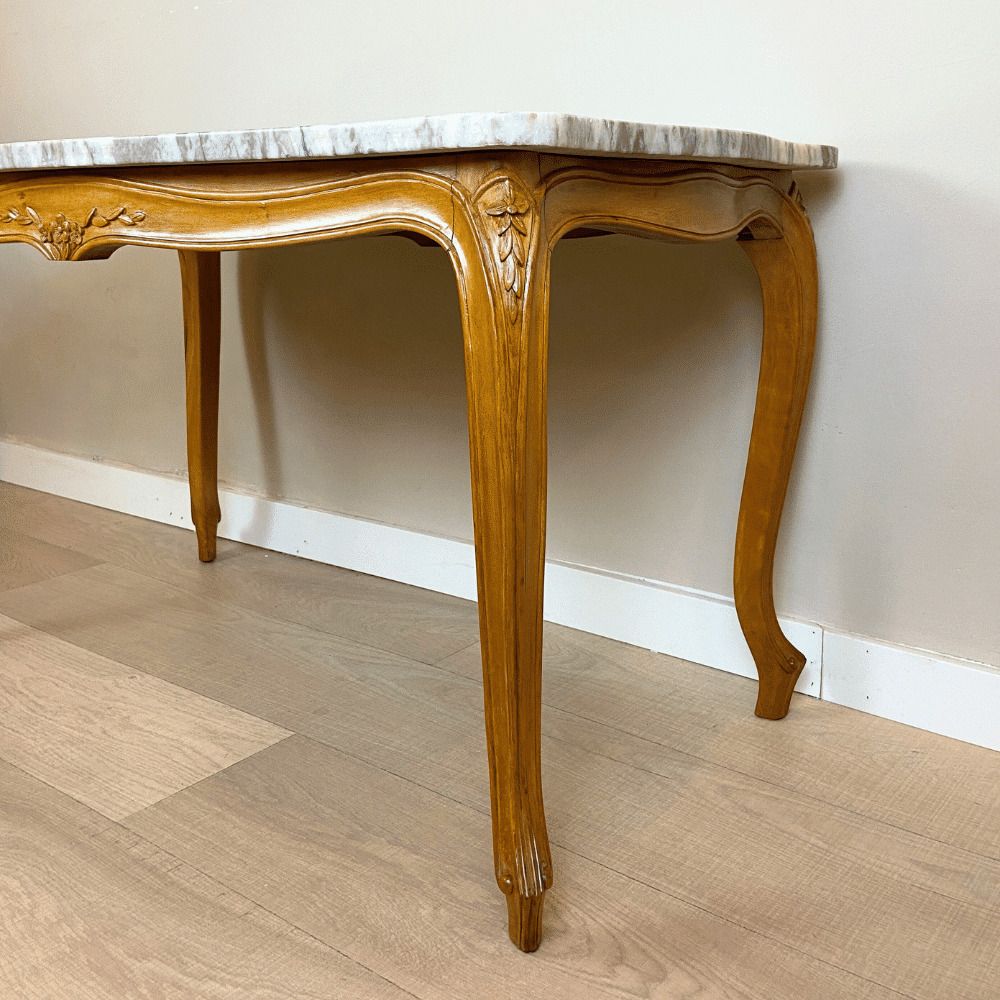 Louis XV Style Coffee Table, Spain, 1940's photo vintage