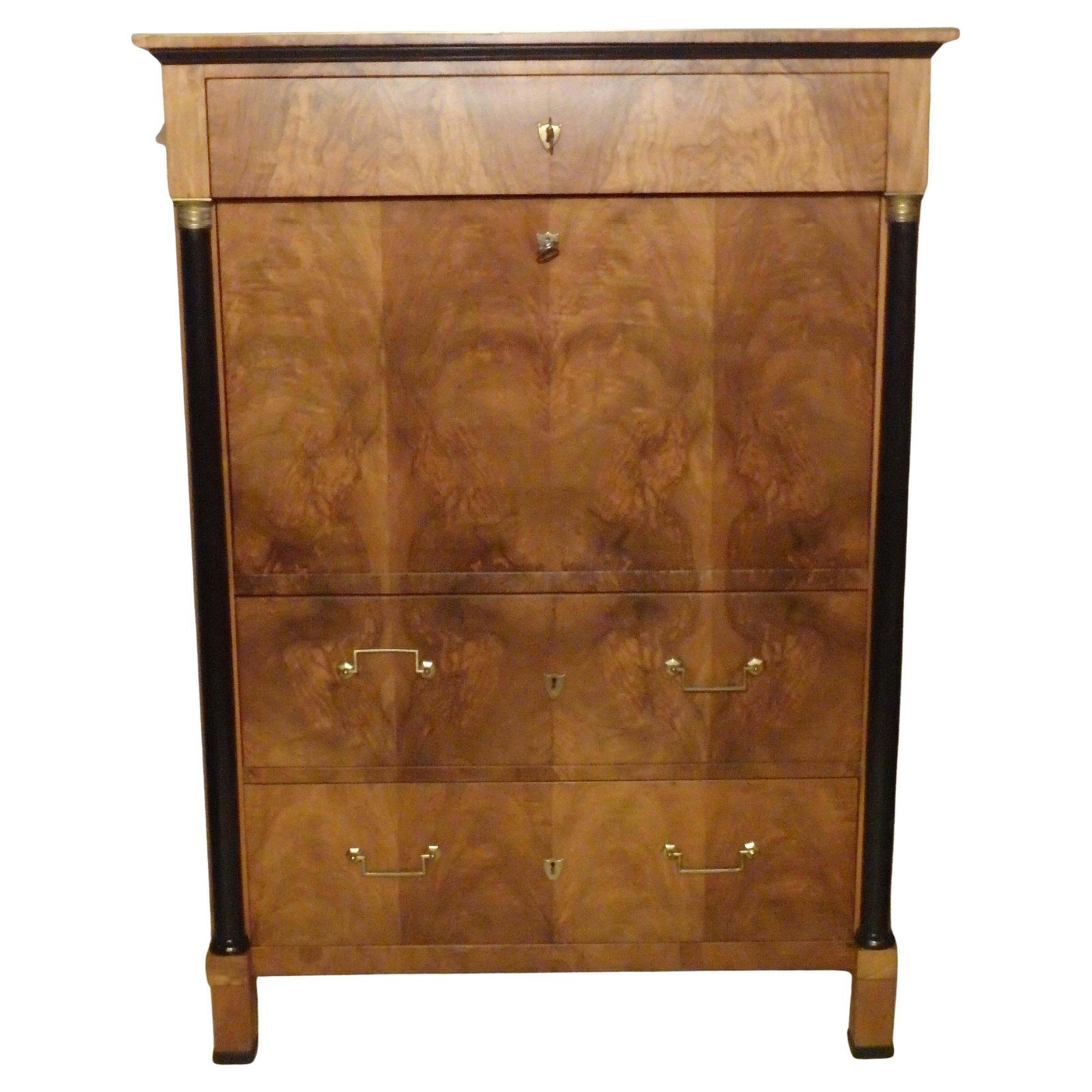Emipire Secretaire Walnut With Secret Drawer