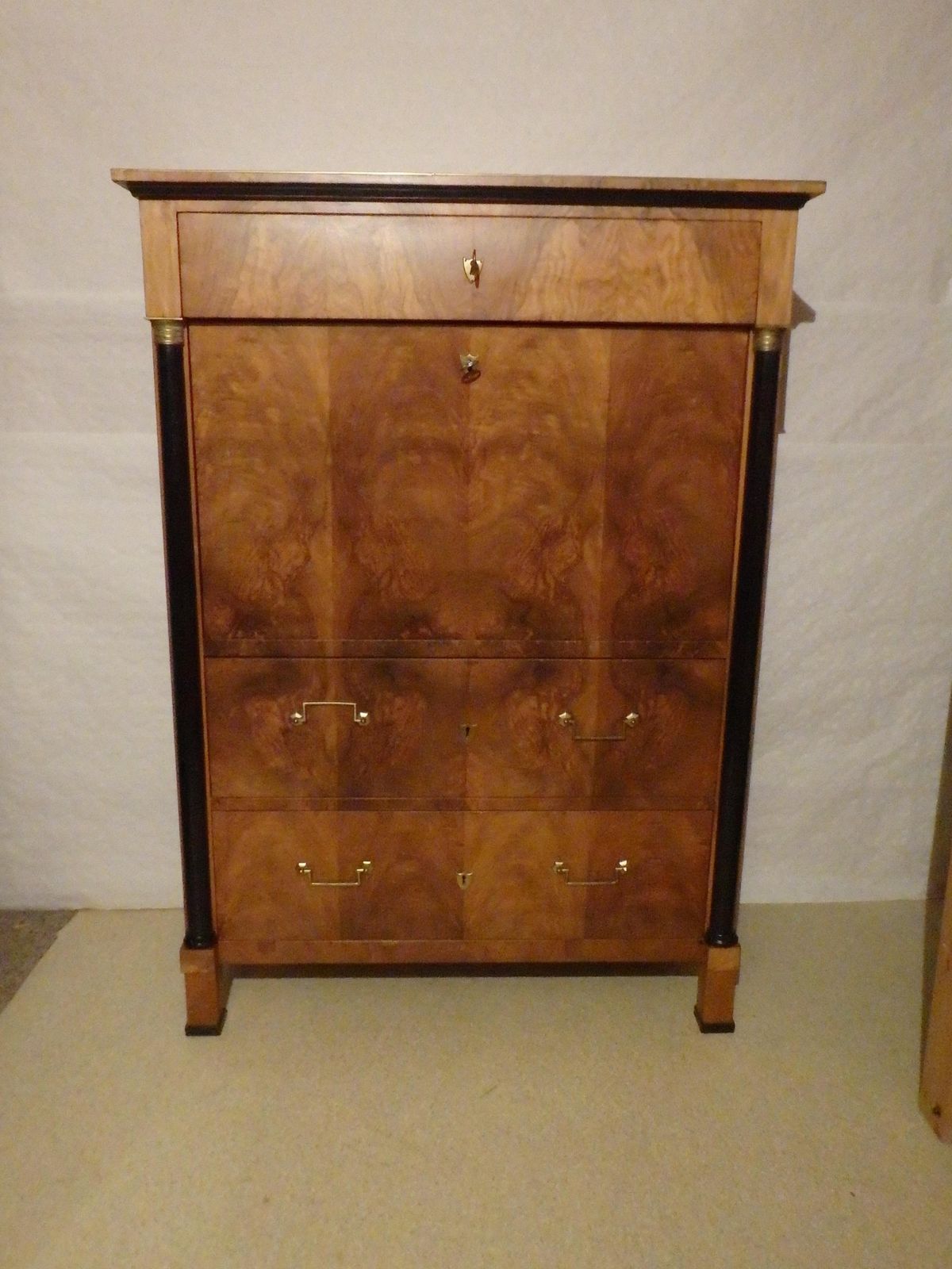 Emipire Secretaire Walnut With Secret Drawer photo furniture