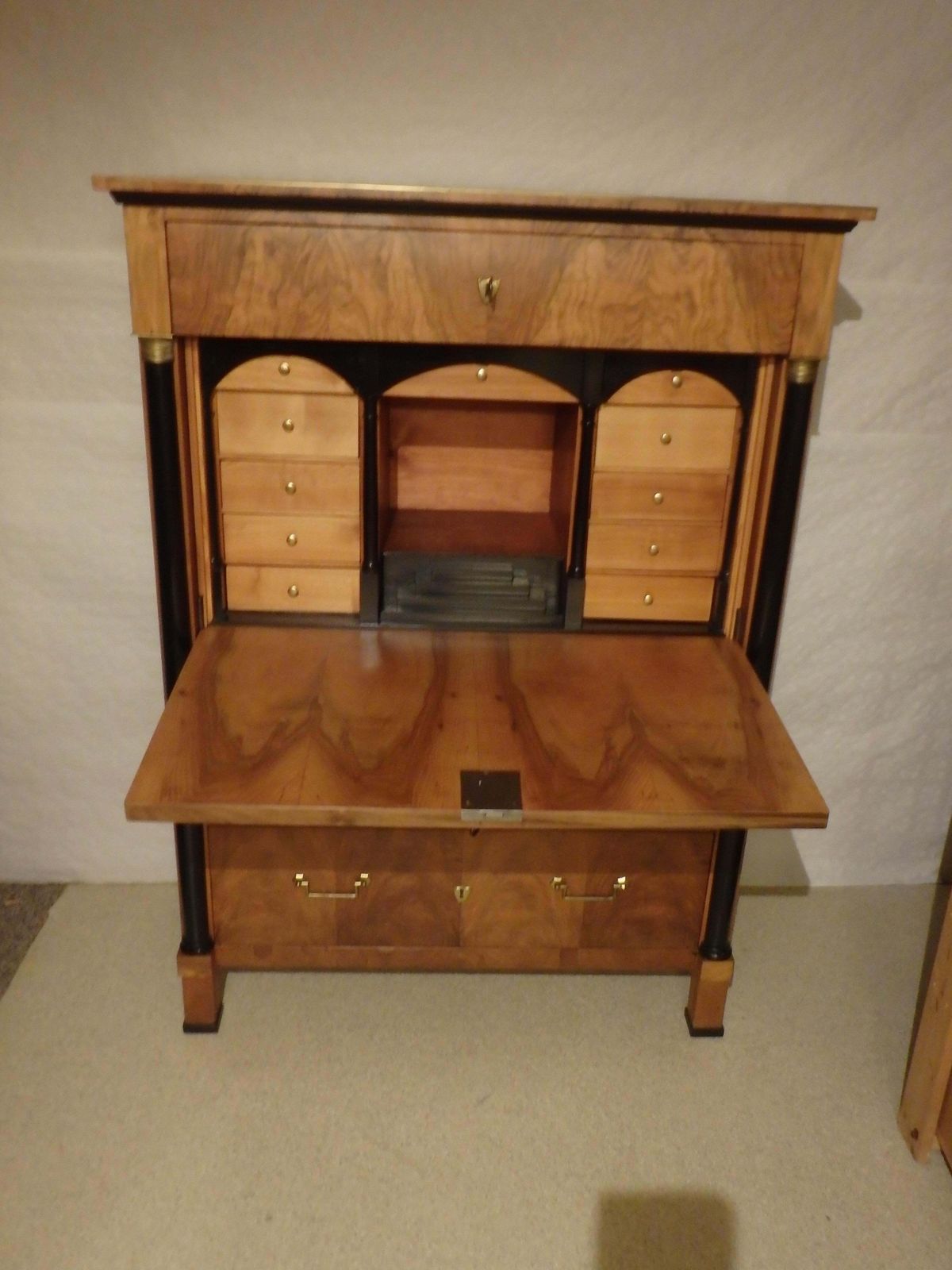 Emipire Secretaire Walnut With Secret Drawer photo buy