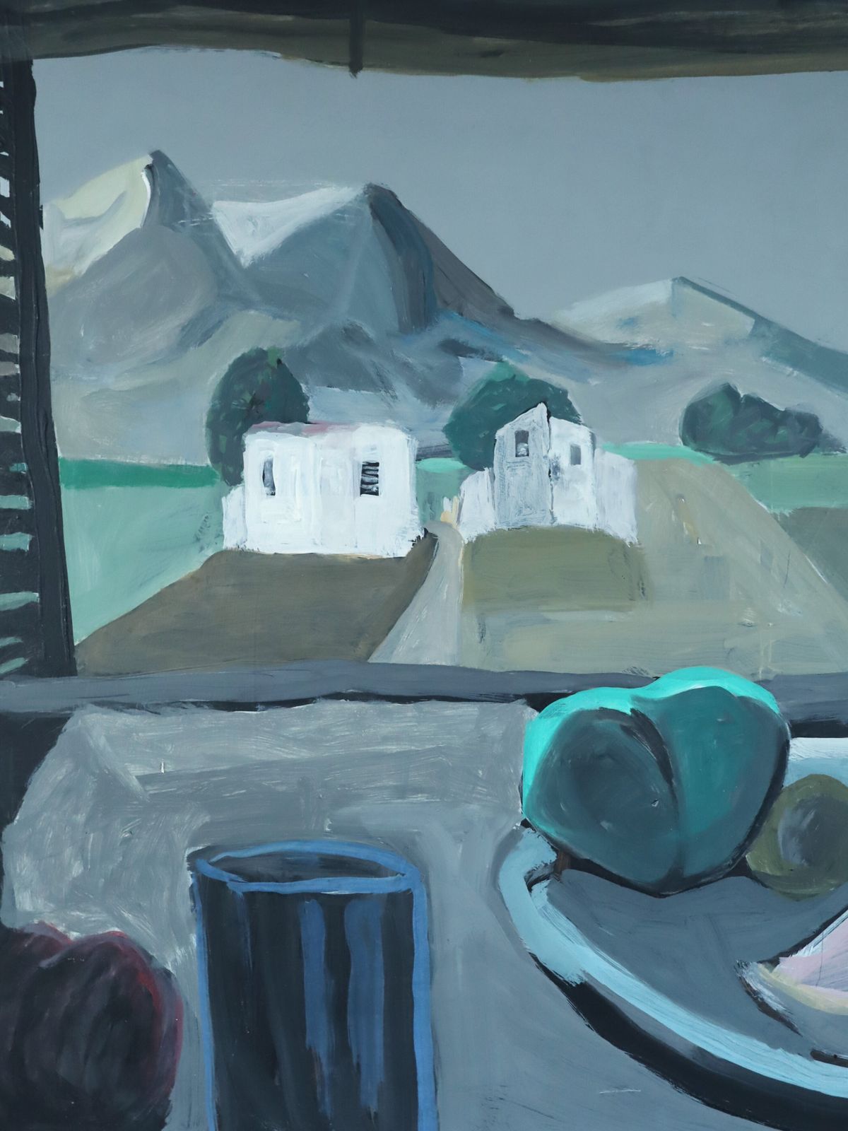 Still Life With Mountain View, Oil Painting photo buy