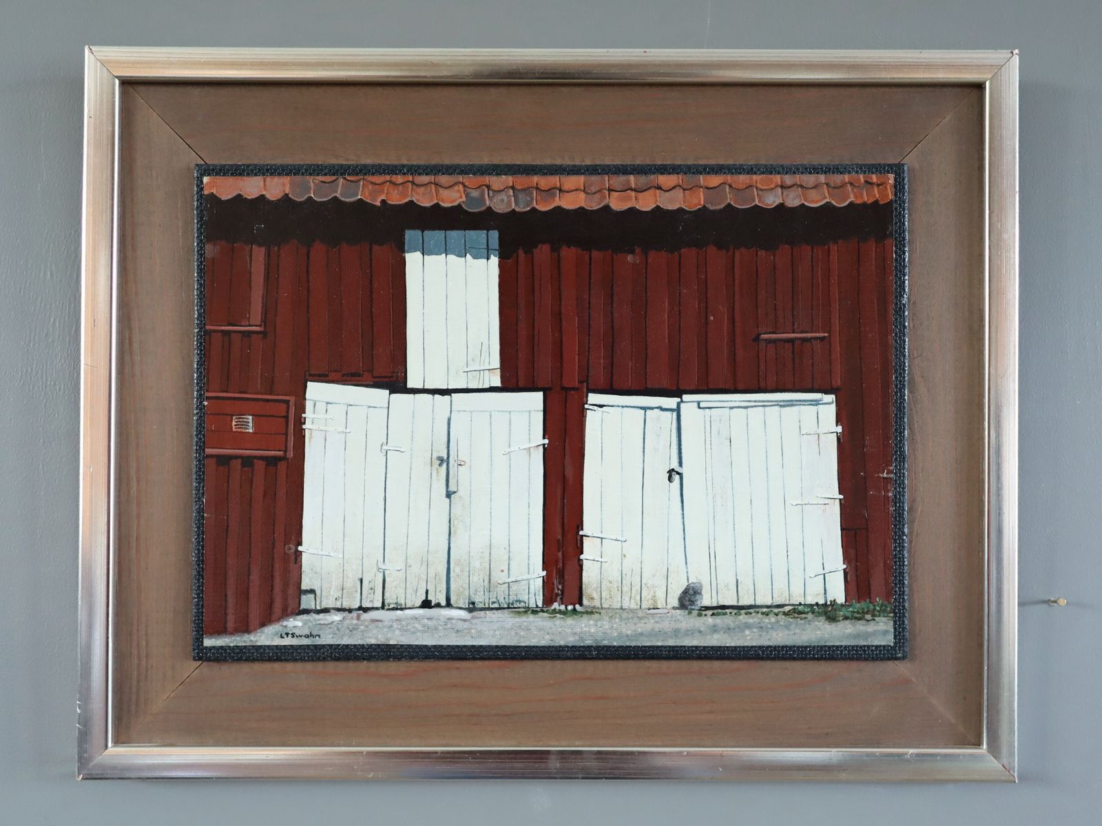 The White Doors, Oil Painting, Mid 20th Century