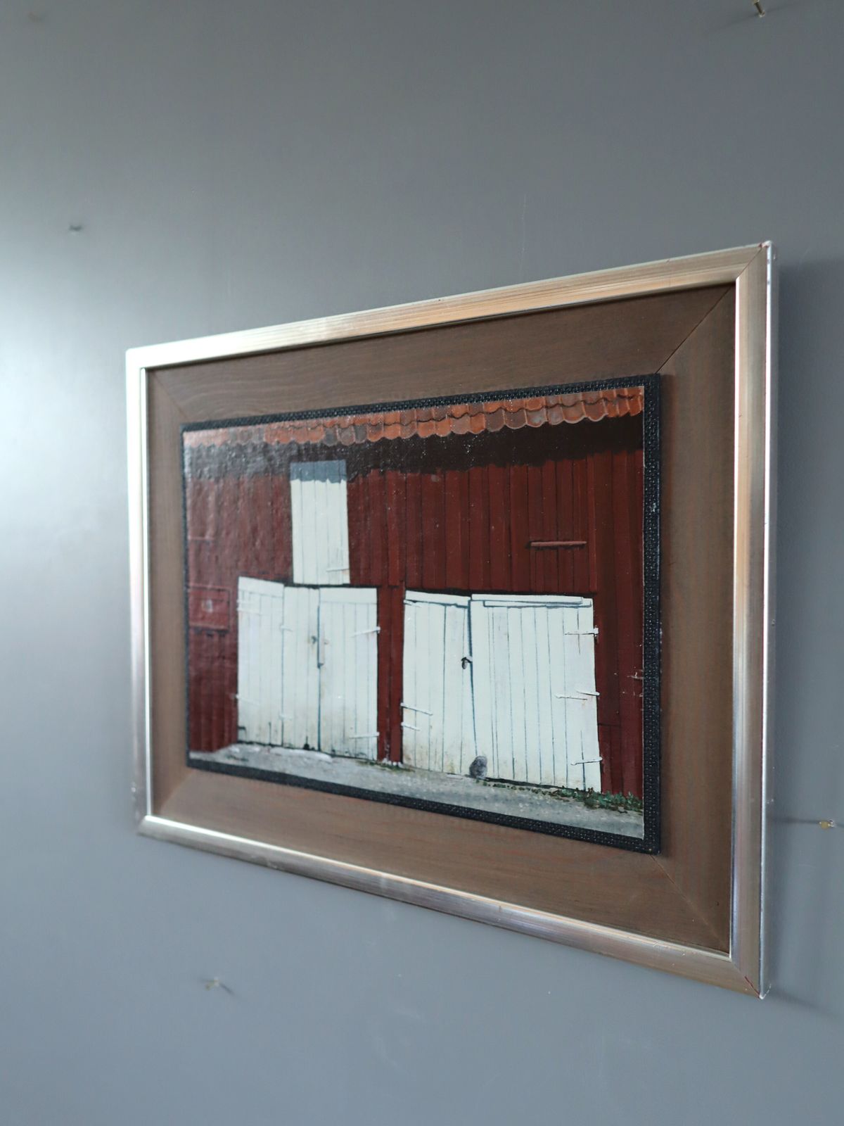 The White Doors, Oil Painting, Mid 20th Century photo Art