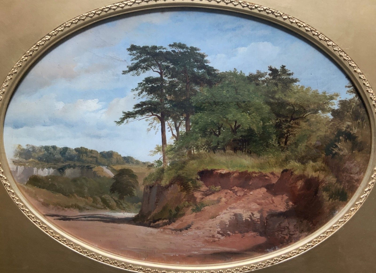 Attrib: James Thomas Linnell (1826 1905) Fine Country Landscape Oil Painting photo for sale