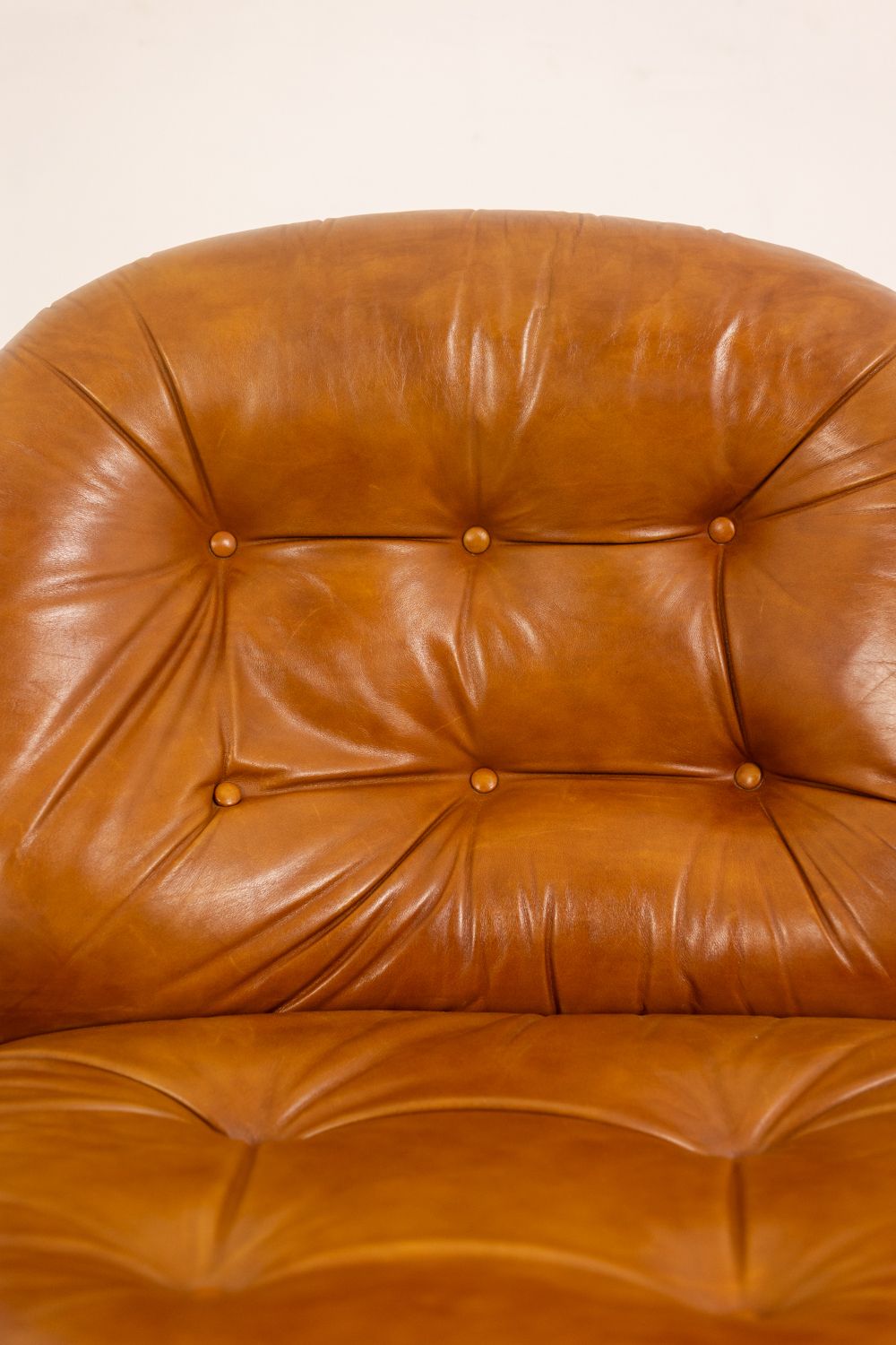 Carlo Di Carli. Leather And Metal Armchair. 1970s. photo 3400.0