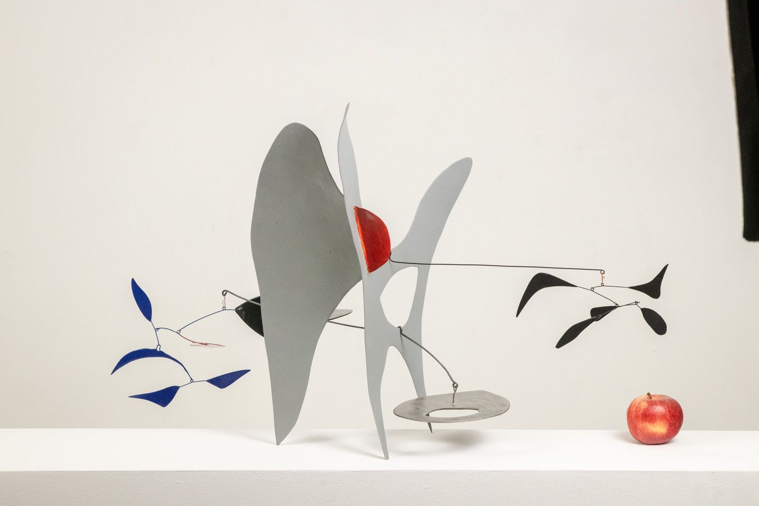 Olivier Vonet Sculpture In Black, Blue, And Red Lacquered Metal. Contemporary photo furniture