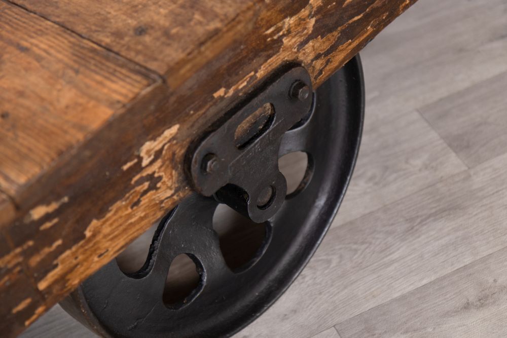 photo furniture Industrial Style Trolley Cart Coffee Table