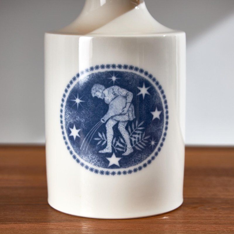 Vandmanden / Aquarius Porcelain Table Lamp By Kai Lange For Fog & Mørup And Royal Copenhagen photo for sale