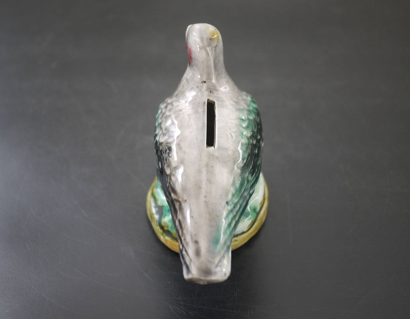 photo buy Antique French Majolica Pigeon Money Boxes Pair By Onnaing