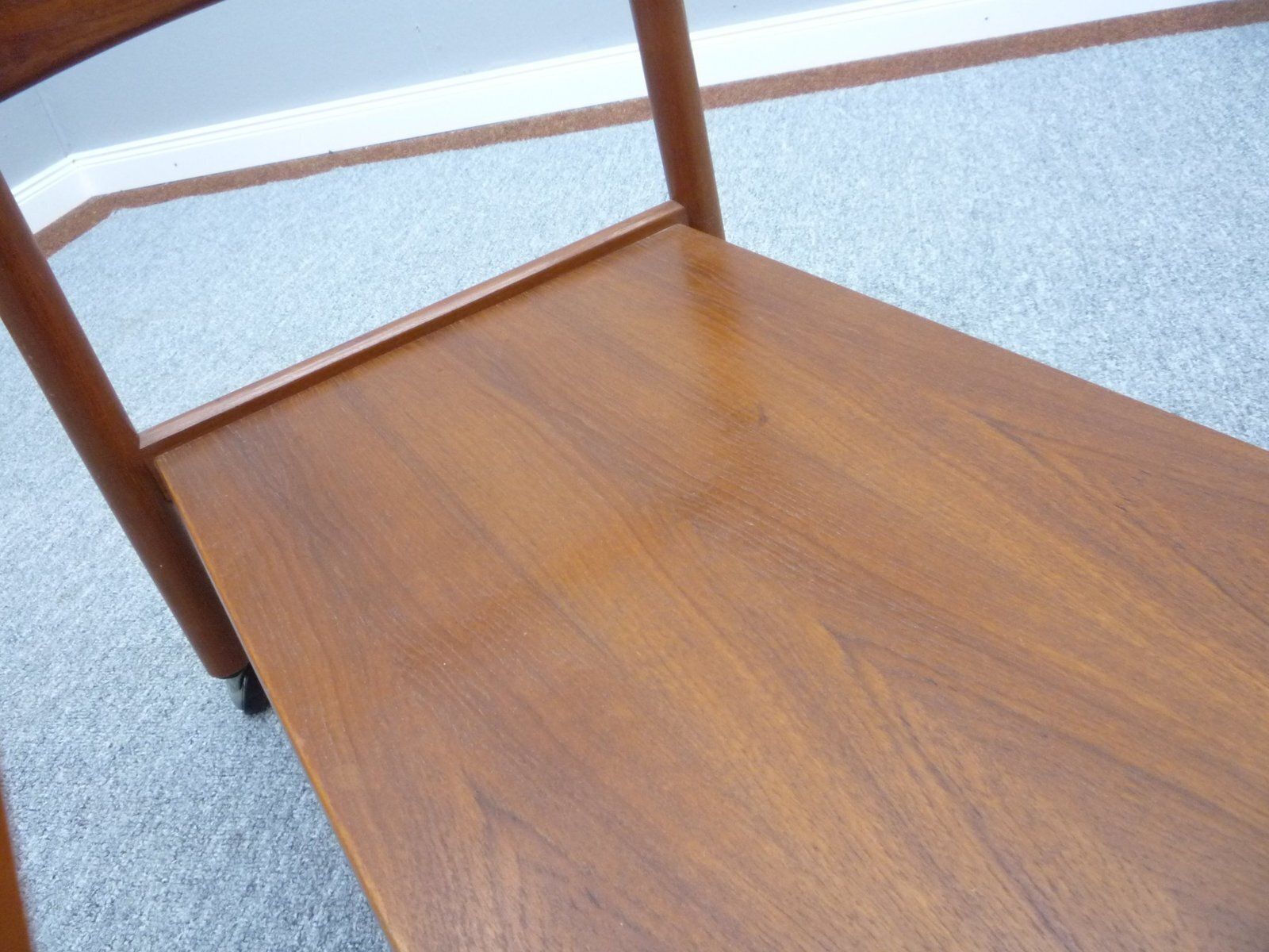 Danish Teak Bar Cart By Poul Hundevad, 1960s photo vinterior