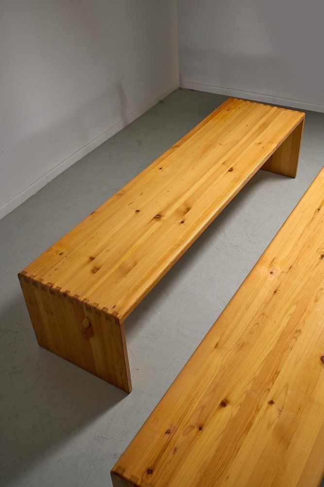 Pine Wood Benches, 1970s, Set Of 2 photo Furniture